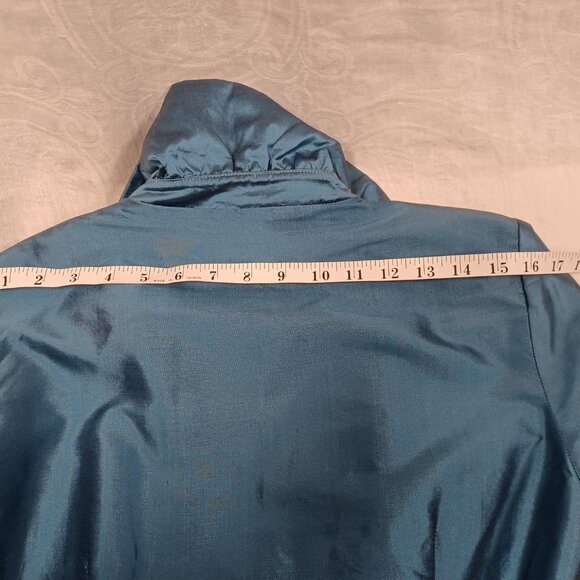 now $110 Size 10 Thai Silk Marisa Baratelli Wrap-around Top - Picture 13 of 15